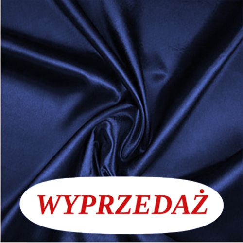 Wyprzedaż prześcieradło Satynowe Atłas bez gumki 140x200- Granat
